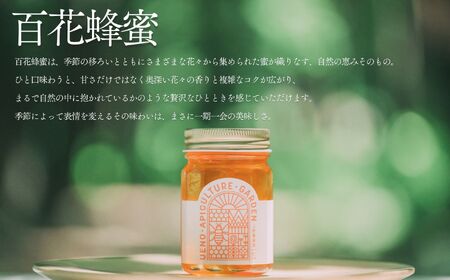 高校の養蜂部時代から養蜂一筋 天然 国産 非加熱 百花 130g×1本 【 長野県 富士見町産 天然100％ 完熟蜜 無添加 自然の香りとコク 上野養蜂園 自然派 健康志向 お取り寄せ 高級 贈答用 ギフト プレゼント 保存食 備蓄 ハチミツ はちみつ 】
