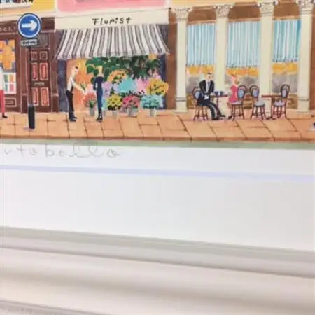 栗乃木ハルミ版画額装品「Portobello」【1334318】