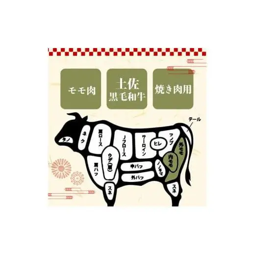 【 焼き肉 】 焼き肉黒毛和牛モモ肉4ヶ月