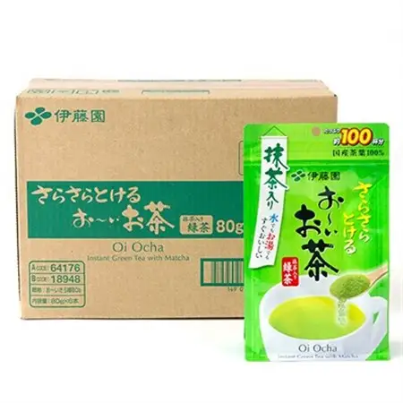 さらさらとける お～いお茶抹茶入り緑茶 80g×6袋_飲料・ドリンク 茶葉・ティーバッグ 茶 _【1549913】