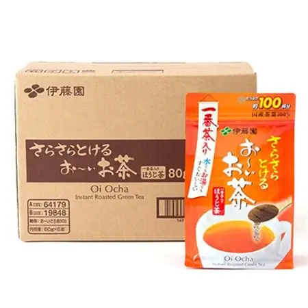 さらさらとける お～いお茶ほうじ茶 80g×6袋_飲料・ドリンク 茶葉・ティーバッグ 茶 _【1549923】