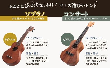 楽器 ゼファー ウクレレ アルト コンサート  ACL-2 ウクレレ 楽器