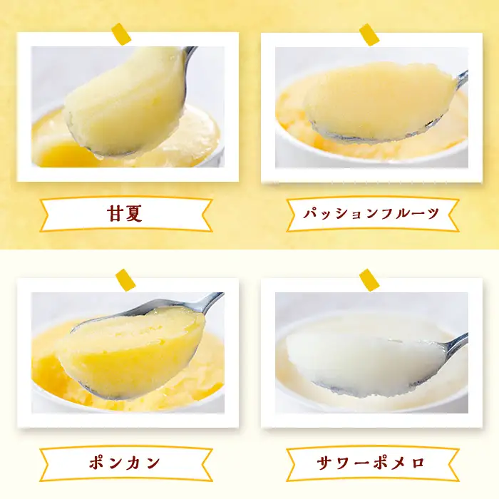 【A83003】南のくだもの王国 かごしま フルーツジェラート 食べ比べ セット (8種 8個入り) 国産 アイス スイーツ デザート お菓子 冷凍 ギフト 甘夏 大将季 【農地所有適格法人株式会社P＆Y'sLabo】