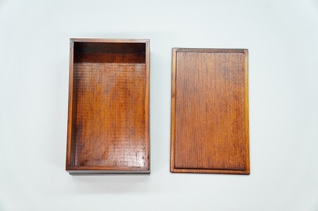 工房南 木のお弁当箱 ヒノキ 拭漆 木工品 うるし ランチボックス【kbmn0004】