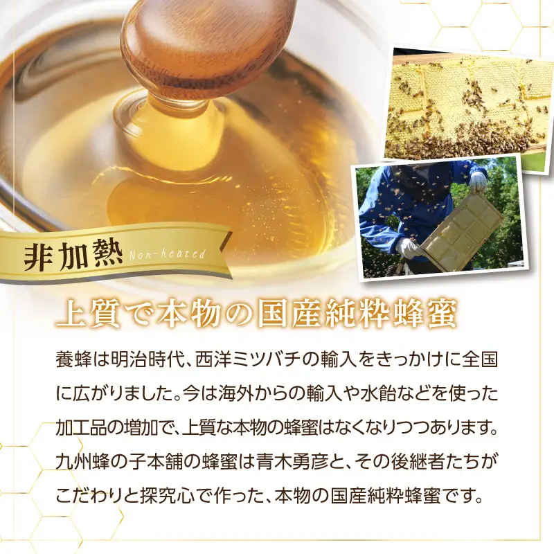国産純粋蜂蜜 早春みつ 430g 非加熱 はちみつ ハチミツ 生はちみつ ローハニー オススメ 贈答 贈り物 プレゼント 八女市 183-020