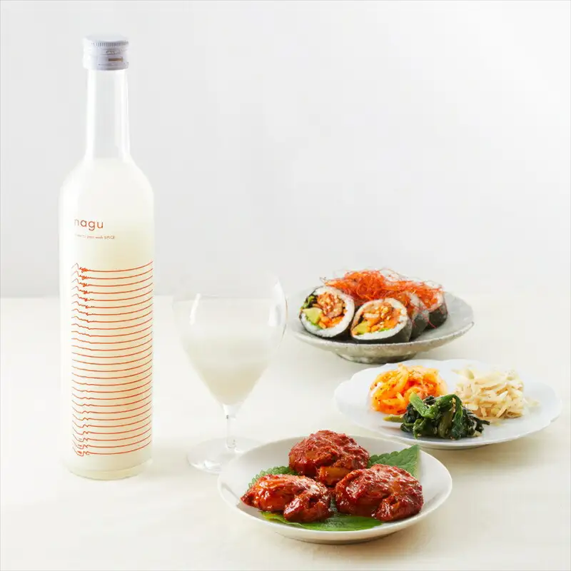 nagu 4本セット【「ピリッ」とした料理に合う お酒 】produced by ごほうびキムチ【日本酒  お米 おつまみ 韓国料理】