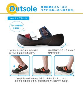 リゲッタカヌー トリコロールスリーストラップサンダル サンダル _OS004-0001