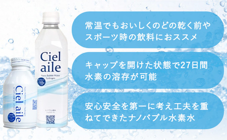 【6ヶ月定期便】ナノバブル水素水 アルミボトル(約300ml)×30本 