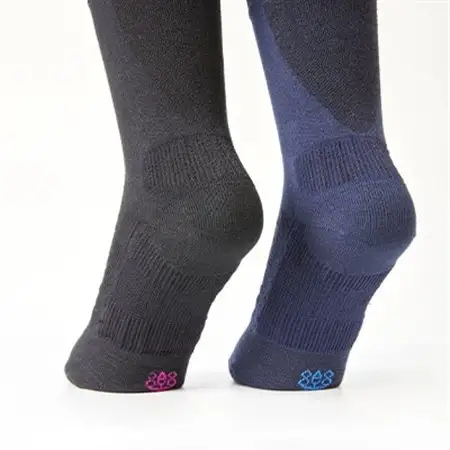 疲れしらずのくつした(クルー丈)ネイビーとブラックの2足セット 25-27cm_装飾品・工芸品  服飾小物 _【1087652】