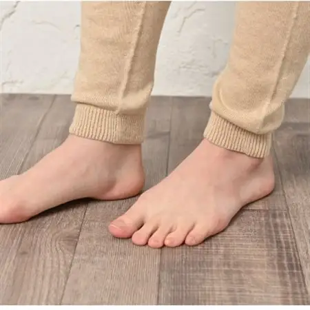 日本製 オーガニックコットン レギンスパンツ 天然繊維 無縫製 ナチュラル (617-7548)_装飾品・工芸品 女性・レディース 洋服 _【1324719】