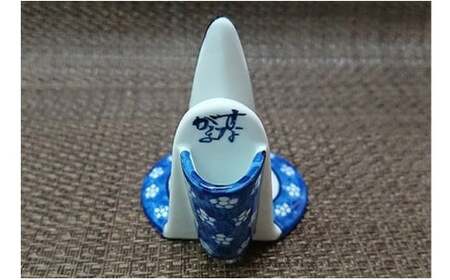 メガネスタンド（梅濃青） 【九州特産品販売】眼鏡置き場 眼鏡スタンド A12-203