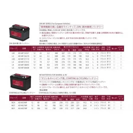 AQUADREAM PLATINUM 自動車始動用バッテリー 欧州車用 56219 L2 1個_家電製品 アウトドア・カー用品  _【配送不可地域：沖縄県】【1569069】