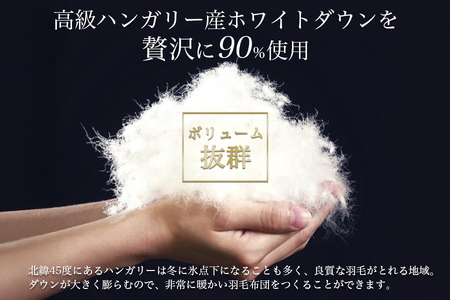 【アンバーホワイト】羽毛布団 本掛け布団 シングル アクア