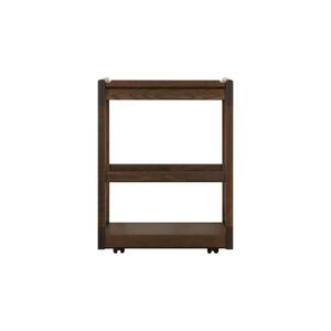 【浜本工芸】オーク無垢　No.4908ワゴン［トレー付き］