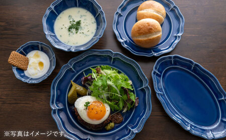 【波佐見焼】ombre de fleur 8点フルセット アズール 食器 皿【翔芳窯】[FE403]