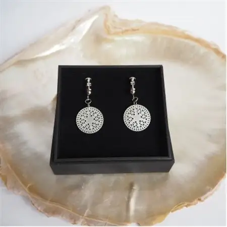 白蝶貝「ベツレヘムパール風」イヤリング_装飾品・工芸品 ピアス・イヤリング アクセサリー _【1228029】