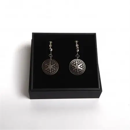 黒蝶貝「ベツレヘムパール風」イヤリング_装飾品・工芸品 ピアス・イヤリング アクセサリー _【1231823】