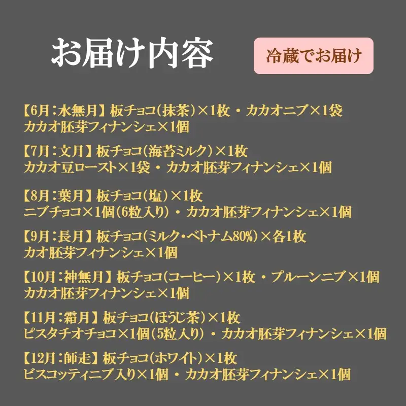 カカオ研究所 チョコレート菓子詰合せセット【12カ月定期便】【J17-001】