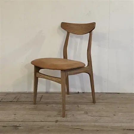 Cordial Dining Chair ブラウンフレーム オイルレザー キャメル【SWOF】_雑貨・日用品 椅子・チェア・ソファ 家具・インテリア _【1572489】