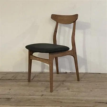 Cordial Dining Chair BRフレーム オイルレザー 墨ブラック【SWOF】_雑貨・日用品 椅子・チェア・ソファ 家具・インテリア _【1572493】