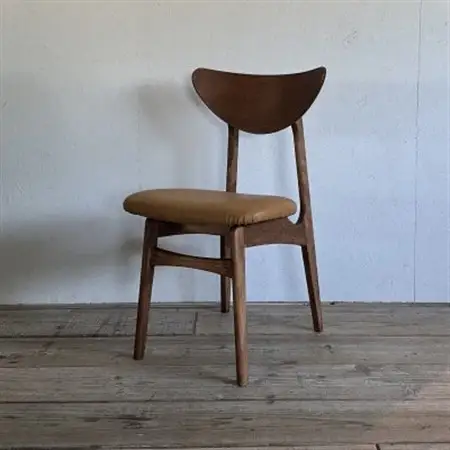 Karl Dining Chair ランド キャメル ダークブラウンフレーム【SWOF】_雑貨・日用品 椅子・チェア・ソファ 家具・インテリア _【1572543】