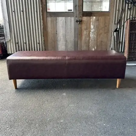 130 Bench(130ベンチ)アンティーク ダークブラウン NAオーク脚【SWOF】_雑貨・日用品 椅子・チェア・ソファ 家具・インテリア _【1575268】