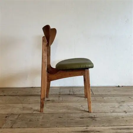 Karl Dining Chair ランド オリーブ ダークブラウンフレーム【SWOF】_雑貨・日用品 椅子・チェア・ソファ 家具・インテリア _【1576023】