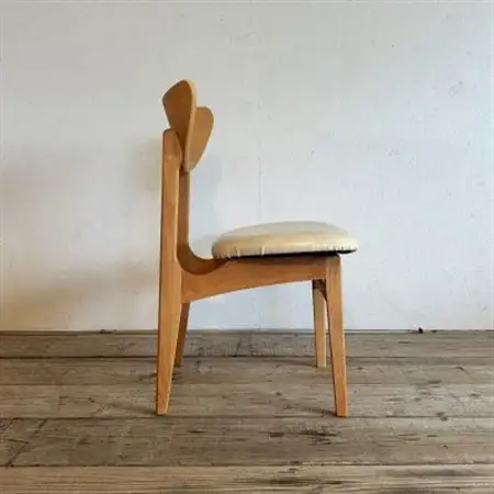 Karl Dining Chair ビンテージ アイボリー ナチュラルフレーム【SWOF】_雑貨・日用品 椅子・チェア・ソファ 家具・インテリア _【1576024】