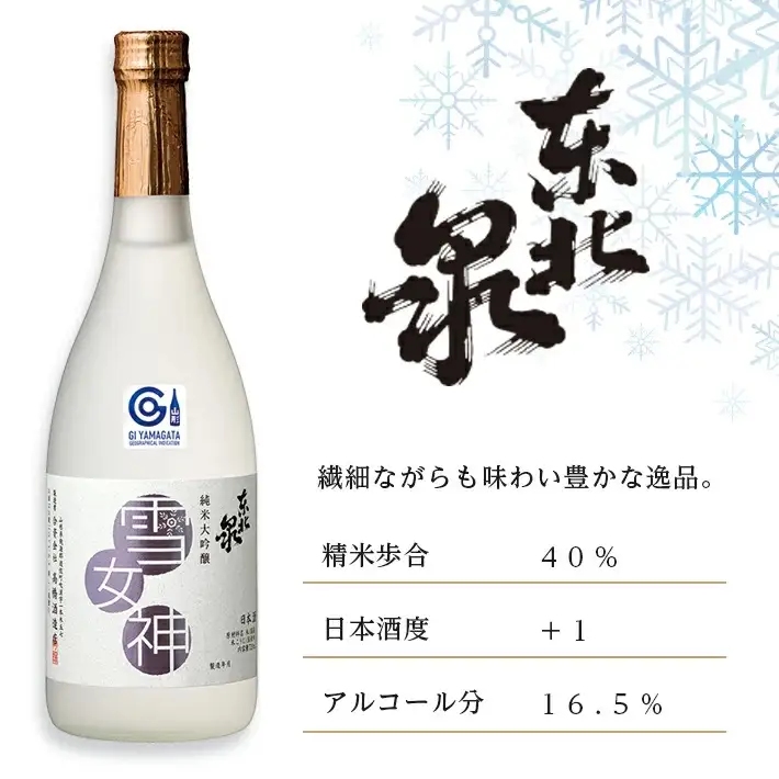 純米大吟醸「雪女神」飲み比べセット 高橋酒造 杉勇 雪女神 山形県 遊佐町 庄内 日本酒 酒 お酒 清酒 詰合せ セット品 飲み比べ 家飲み 宅飲み おうち時間 [270]