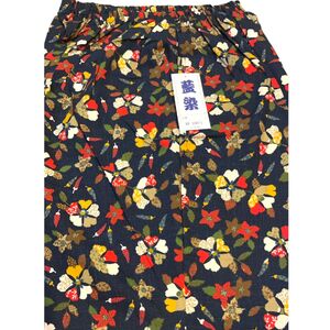 日本製　綿100%　藍染調プリントパンツ・Aセット（LLサイズ2柄１組）【芸西織物株式会社】 [ATGU003]