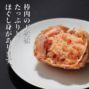 35-47 【紋別産】特大毛がに甲羅盛り ｜ 特大のタグ付き かに　かにみそ　無添加　山わさび　蟹酢付