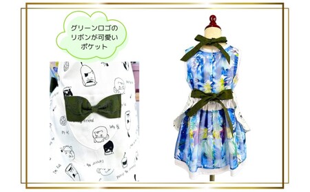 エプロン ねこ柄フリルエプロン（子供用） フリル 猫 可愛い お揃い ギフト 衣類 キッチン  ラブリーグレイス Mサイズ