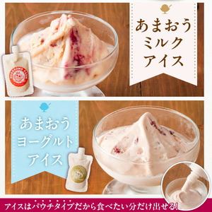 羽衣農園 完熟あまおうアイス・ジェラート6個セット_完熟あまおう アイス ジェラート 6個 セット 3種 カップ入り パウチタイプ あまおう ミルクアイス ヨーグルトアイス こだわり いちご 食べ比べ デザート スイーツ 洋菓子 冷菓 氷菓 冷凍 お取り寄せ グルメ 福岡県 久留米市 送料無料 〔Dw084〕