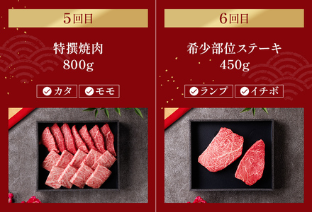 【和牛セレブ】【復興支援】能登牛 定期便「ビジネスクラス」全6回  牛肉 最高級 黒毛和牛 和牛 肉汁