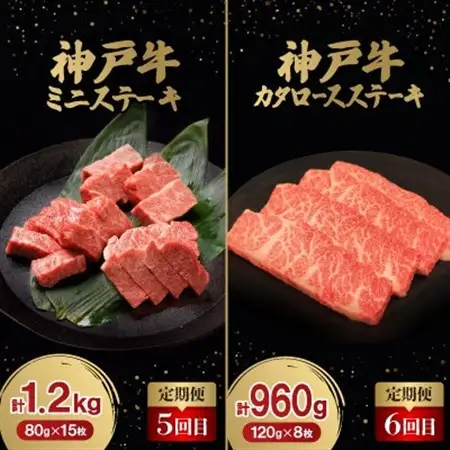 【毎月定期便】神戸牛ステーキ豪華頒布会全6回【配送不可地域：離島】【4060401】