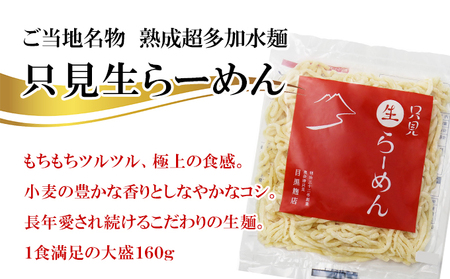 只見生らーめん 8食 【つけ麺スープ付】 ラーメン 本格 生麺 太麺 熟成多加水麺 ご当地ラーメン 冷蔵