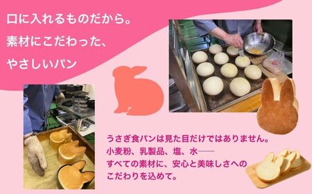 【村上ベーカリー】うさぎ食パン プレーン味 2斤 ｜ パン うさぎパン 耳パン うさぎのみみ うさぎ 高級食パン 高級 おやつ お菓子 朝食 トースト プレゼント 産直 うさぎ食パン プレーン味 箱付き 広島県 竹原市　※北海道、沖縄、離島への配送不可
