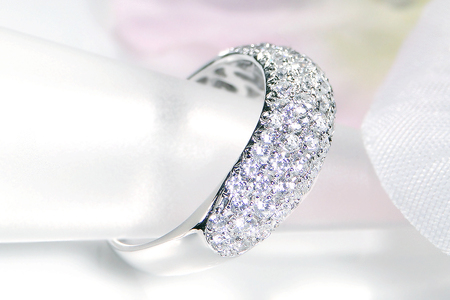 pt900月甲丸 ダイヤモンド パヴェリング【1.0ct】 CSR0212-pt SWAV052｜山梨県 昭和町 ジュエリー アクセサリー ギフト プレゼント 贈り物 記念日 誕生日 カジュアル フォーマル オケージョン