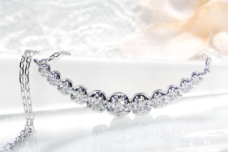 【0.5ct】プラチナ900　ダイヤモンド　ラインネックレス SPD1463-pt SWAV057｜ネックレス ダイヤモンド プラチナ ネックレス ジュエリー ネックレス アクセサリーネックレス
