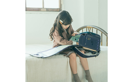 ランドセル クノーク ジョリフィーユ JF-2ANN カラー：アメジストネイビーA4フラットファイル対応 約1200g
