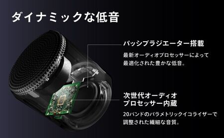 FUNLOGY Portable Mini / ポータブルスピーカー white Bluetooth 家電 スピーカー 高音質 小型 軽量 ポータブル ワイヤレス