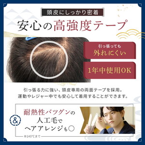 今すぐなんとかしたい円形脱毛症に、気になる部分に貼るだけ「QAMOJIヘアパッチ」　自分の髪に自然となじむ高品質人工毛、毎日交換テープで衛生的、第三者機関によりパッチテスト済！　※離島への配送不可