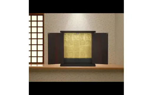 タツクラフト 紀州塗り ミニ仏壇 小 黒柿 木目 【Tk282】【ttcf922-butu-swd】