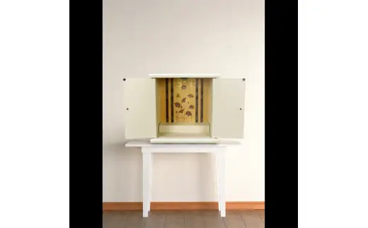 タツクラフト 紀州塗り ミニ仏壇 小 白練 【Tk291】【ttcf922-butu-swh】