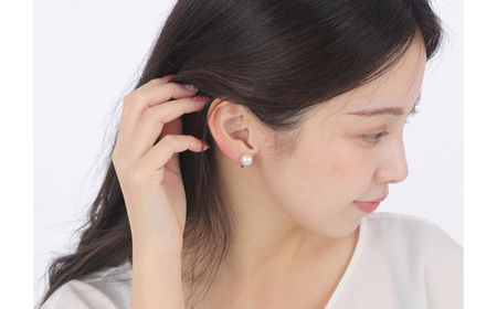 真珠 アクセサリー イヤリング パール 8.5mm ～ 9mm K14 レディース 伊勢志摩 伊勢 志摩 冠婚葬祭 結婚式 入学式 卒業式 成人式 慶事 ジュエリー アコヤ真珠 花珠 大粒 / 老舗の真珠専門店・花珠クラス・アコヤ真珠イヤリング8.5～9.0ミリ（K14WG）