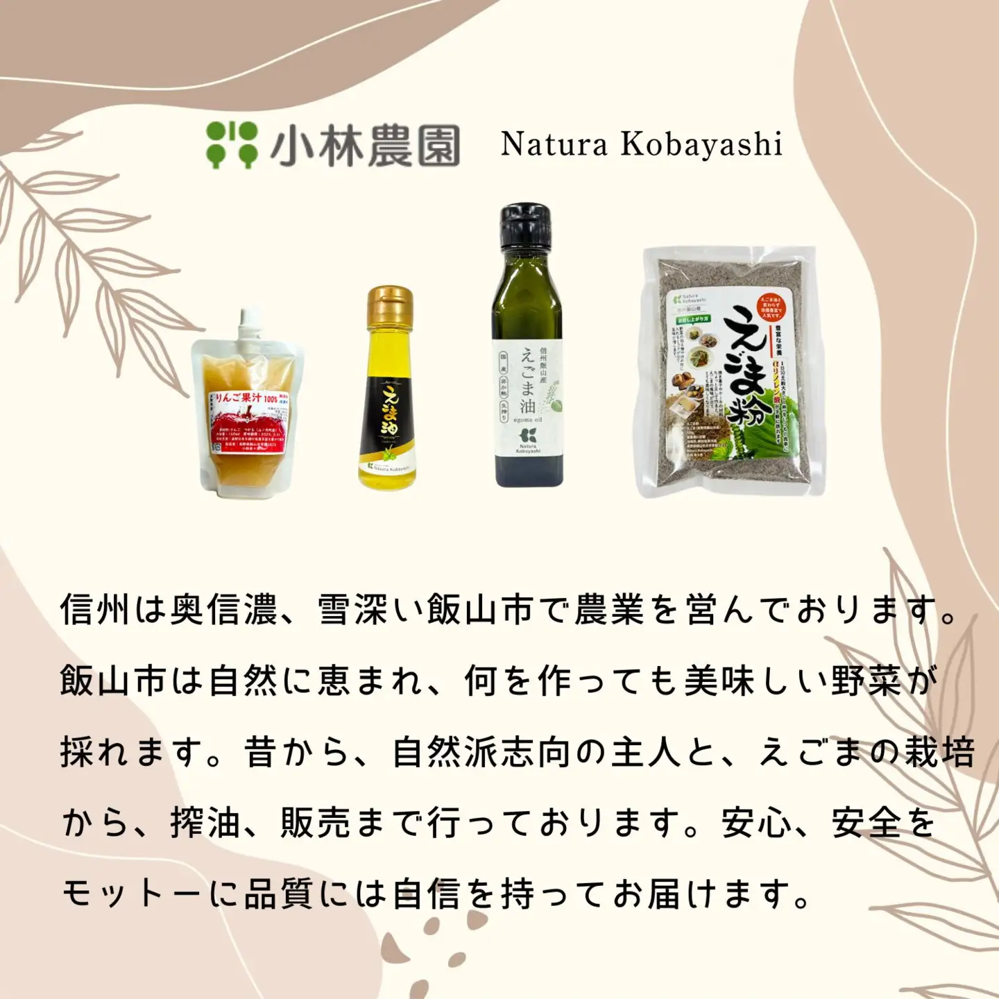 えごま油 えごま粉セット 低温圧搾（Af-005） 