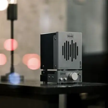スタックアンプ/金属製ボックススピーカー型(シルバー)NMP-1A2A_家電製品 TV・オーディオ・カメラ  _【1578561】