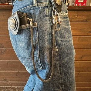 ラフテール【ウォレットロープ　平ロープ52cm】ブラック　　_装飾品・工芸品  服飾小物 _【1578903】