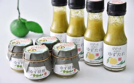 人吉球磨産 の ゆず胡椒 40g と ゆずたれ 75g 各12本 セット 【計24本】 調味料 ゆず 柚子 コショウ 柚子胡椒 手作り ゆずタレ 国産 九州産 熊本県産