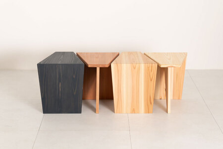 家具 椅子 Grain Stool 黒森 1点 [丸平木材 宮城県 南三陸町 30bf0005-a]